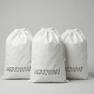 Labelled Calico Sample Bags