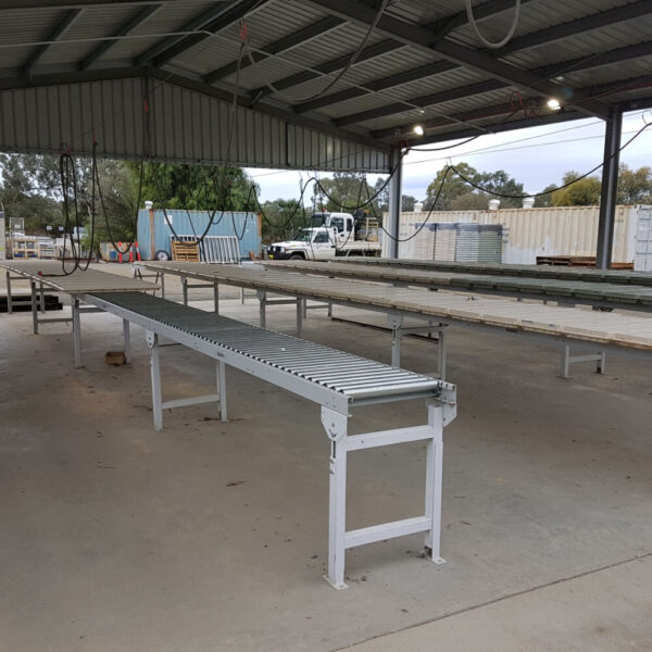 Gravity Roller Racking Table Conveyor System for Core Trays